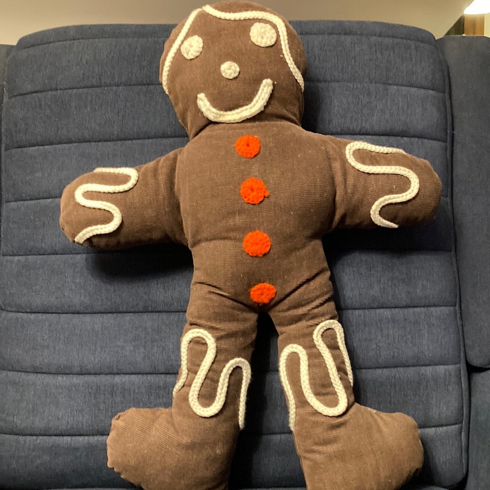 Gingerbread Man 20” tall Plush toy by Amelia